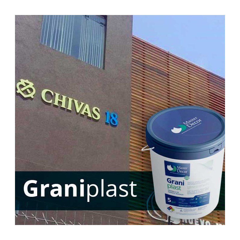Revestimiento para muros, graniplast, granalla