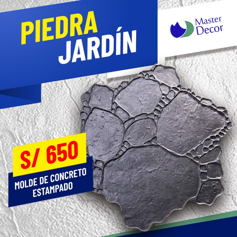Molde de Piedra Jardin por pieza
