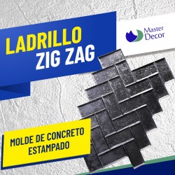 Molde de Piedra Zig Zag por pieza