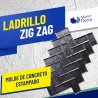 Molde de Piedra Zig Zag por pieza
