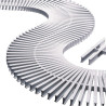 REJILLA PERIMETRAL PARA PISCINA DE 19.5CM X 35MM x 10ML. COLOR BLANCO